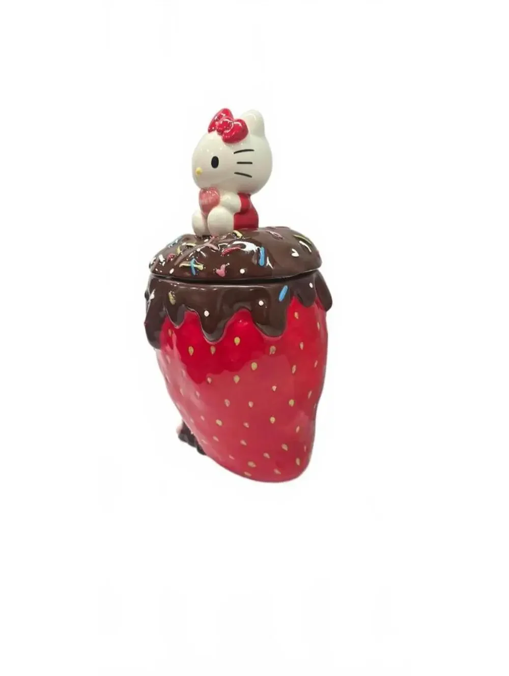 Hello Kitty Strawberry Chocolate Ceramic Jar by Blue Sky